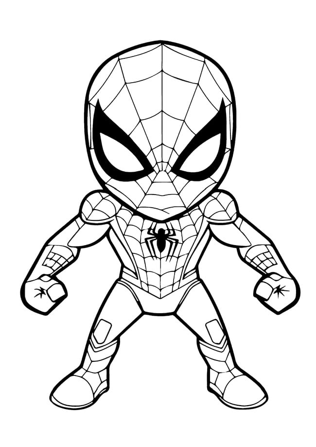 Tranh tô màu Spider Man
