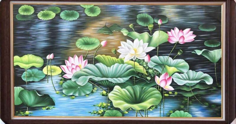 Tranh hoa sen