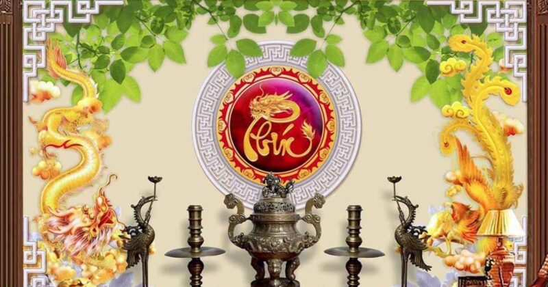 Ý nghĩa tâm linh sâu sắc của nghệ thuật tranh thờ cúng