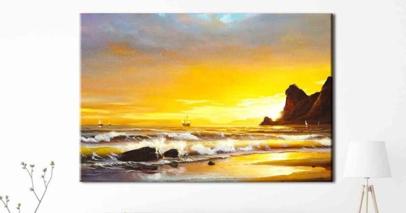 Tổng Hợp 50+ Mẫu Tranh Canvas Treo Tường Hiện Đại Thăng Hoa Không Gian Sống 5 tranh canvas phòng khách