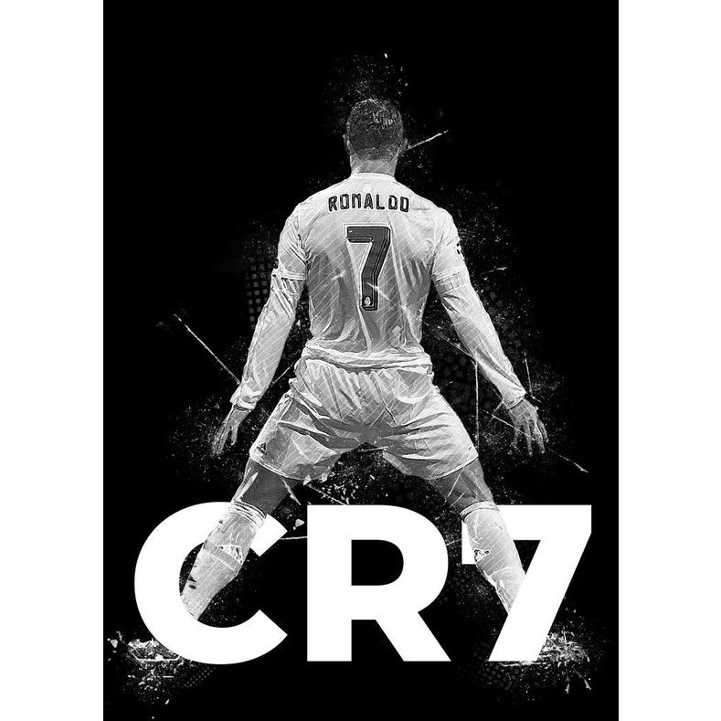 tranh den trang cr7